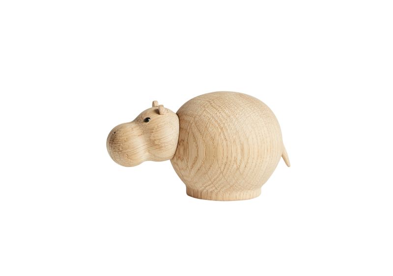 Hibo Hippopotamus Hippopotamus Wooden Figurine Small Woud SINGLE PIECES